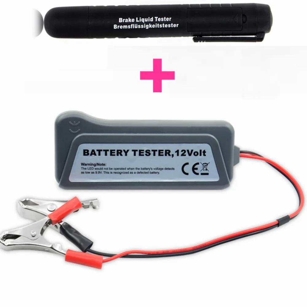 Hot Selling 12V Digital Battery Alternator Tester with 6 LED Lights Display Battery Testers with Brake Fluid Tester
Hot Selling 12V Digital Battery Alternator Tester with 6 LED Lights Display Battery Testers with Brake Fluid Tester
