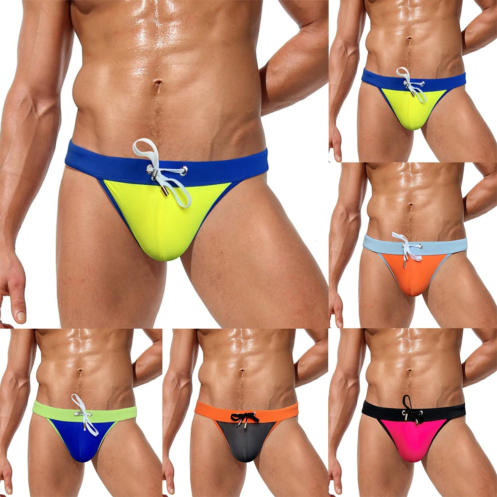 Men Sexy Stitching Bikinis Swimwear Thongs Briefs Swimming Shorts Trunks Beach Surf Board Shorts Sexy Big Pouch Cup Swim Trunks
Men Sexy Stitching Bikinis Swimwear Thongs Briefs Swimming Shorts Trunks Beach Surf Board Shorts Sexy Big Pouch Cup Swim Trunks