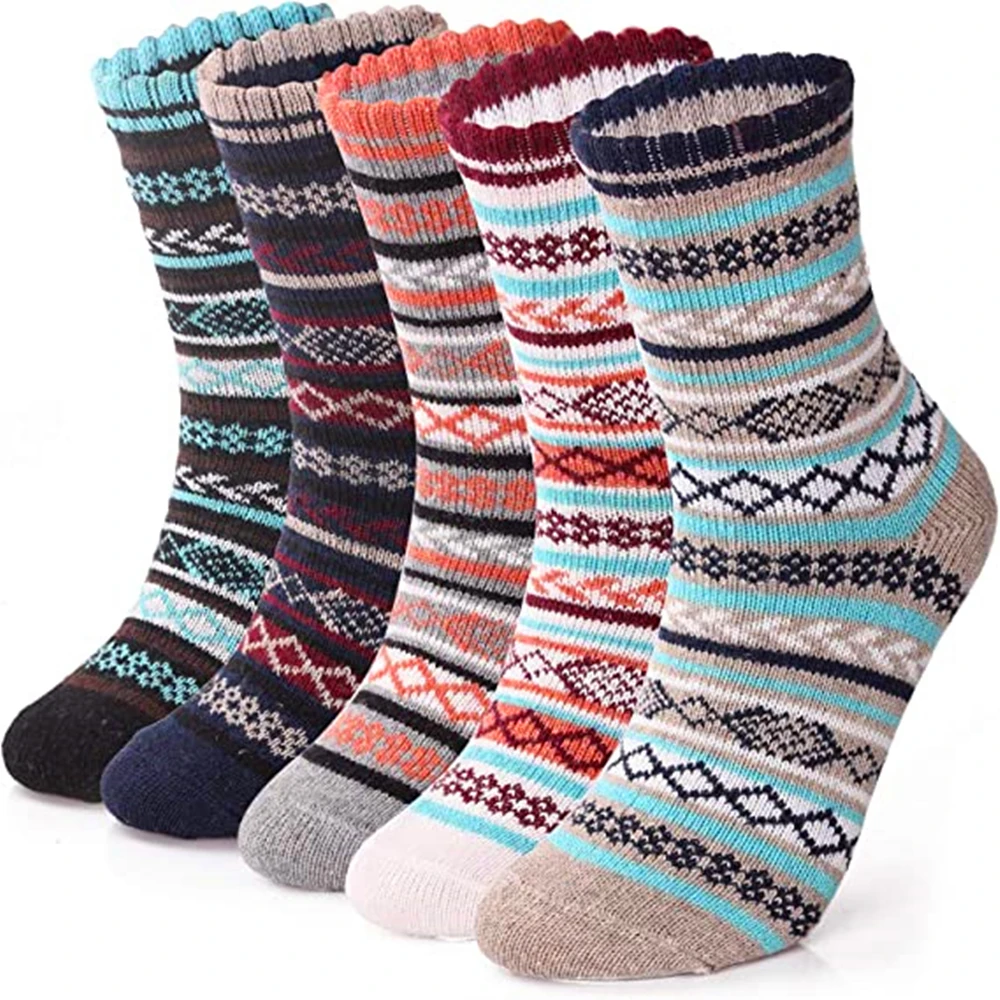 5 Pairs High Quality Retro Men's Socks Striped Lattice Thickened Autumn Winter Mid-tube Socks New Men's Socks Sports Cotton Sock
5 Pairs High Quality Retro Men's Socks Striped Lattice Thickened Autumn Winter Mid-tube Socks New Men's Socks Sports Cotton Sock