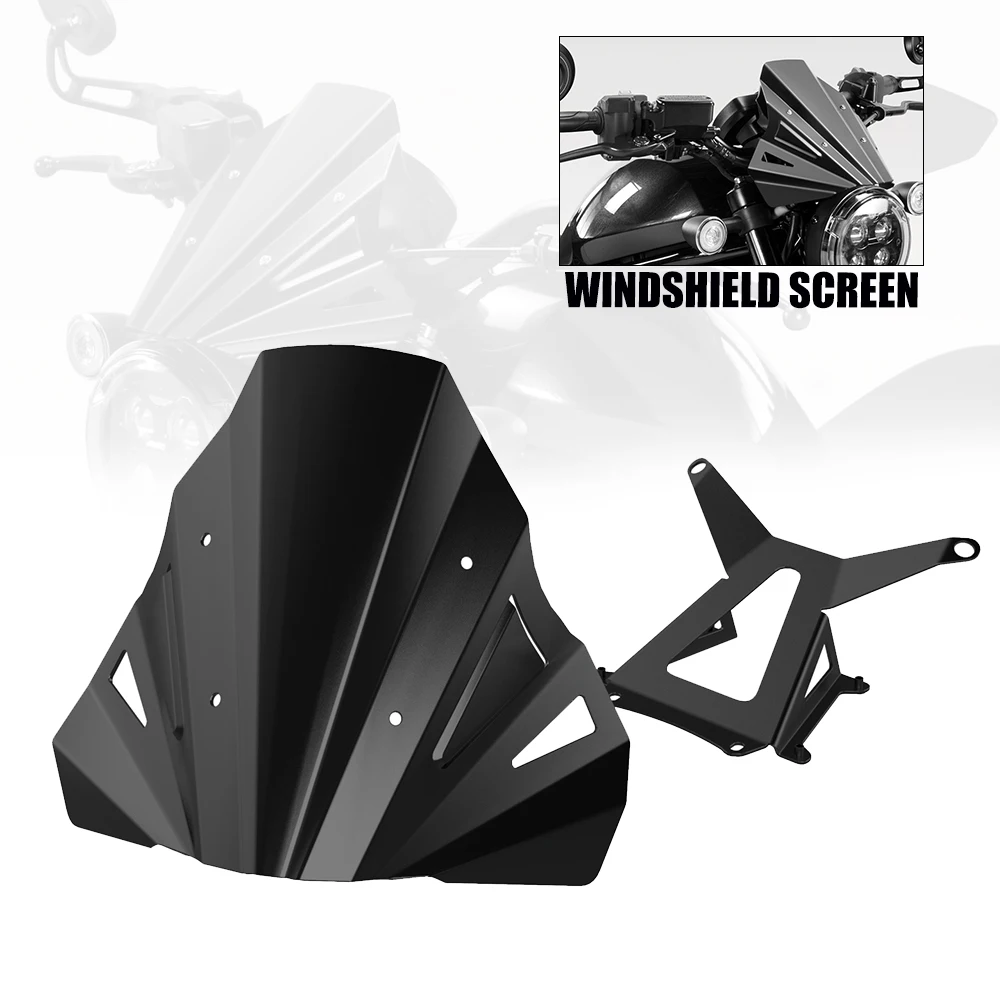Motorcycle Windshield For HONDA REBEL 1100 CMX1100 CMX 1100 2021 2022- CNC Windscreen REBEL1100 Black Wind Deflector Spoiler
Motorcycle Windshield For HONDA REBEL 1100 CMX1100 CMX 1100 2021 2022- CNC Windscreen REBEL1100 Black Wind Deflector Spoiler