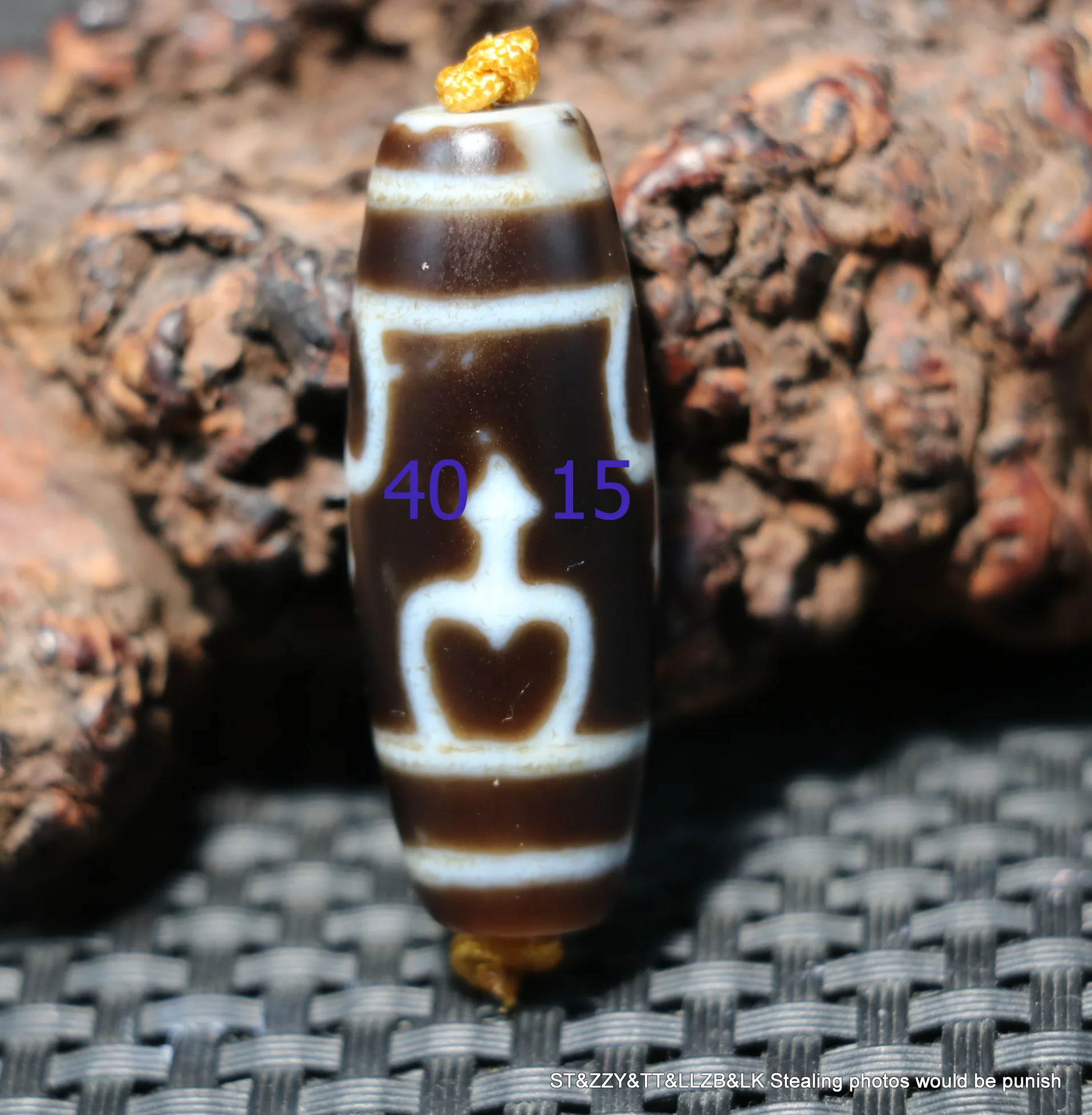 

Big Treasure Talisman Magic Energy Tibetan old Agate Safety Symbol Arquarius Bottle dZi Bead Amulet Pendant FR timestown UP0610