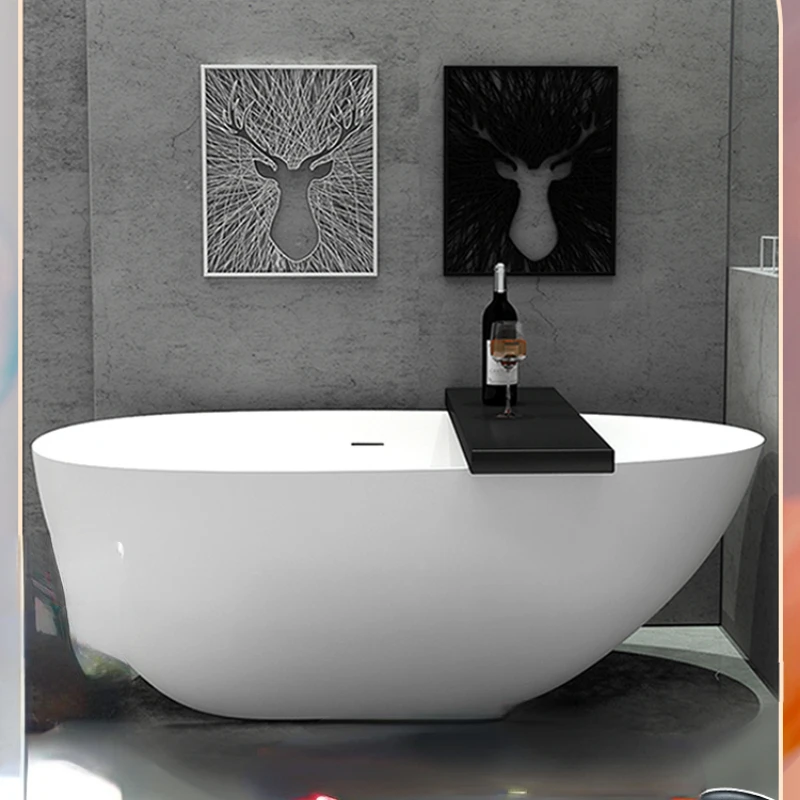 Artificial stone bathtub freestanding goose egg shaped double light luxury bathtub
Artificial stone bathtub freestanding goose egg shaped double light luxury bathtub