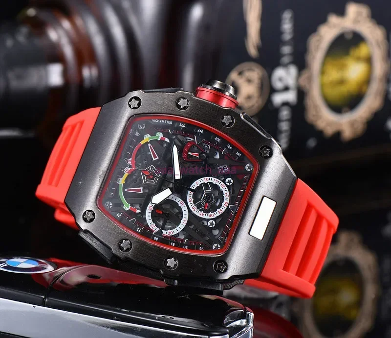 Men luxury watch rm brand fashion personality barrel shape skeleton watch quartz stopwatch monterey
Men luxury watch rm brand fashion personality barrel shape skeleton watch quartz stopwatch monterey