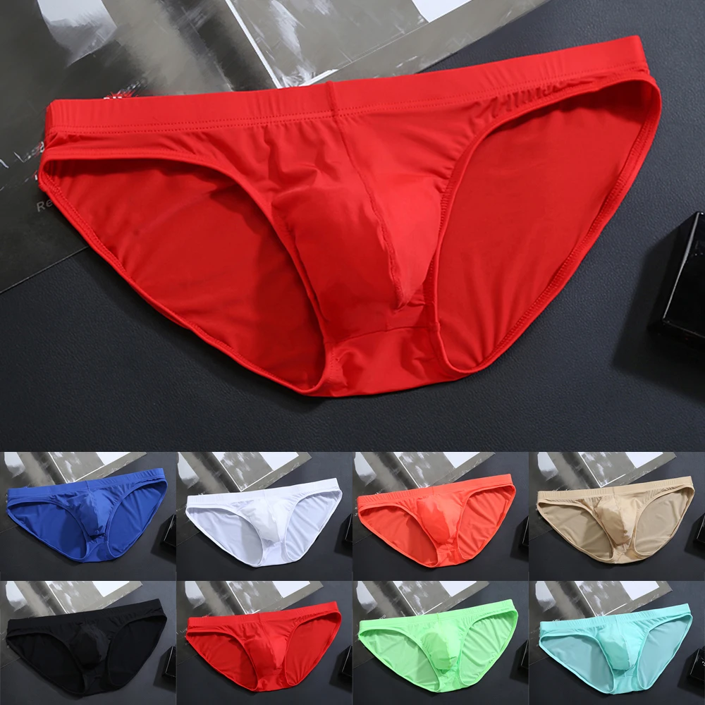 Men's Ice Silk Briefs Seamless Sexy Transparent Underwear U Convex Pouch Underpants Low Waist Panties Adult Breathable Lingerie
Men's Ice Silk Briefs Seamless Sexy Transparent Underwear U Convex Pouch Underpants Low Waist Panties Adult Breathable Lingerie