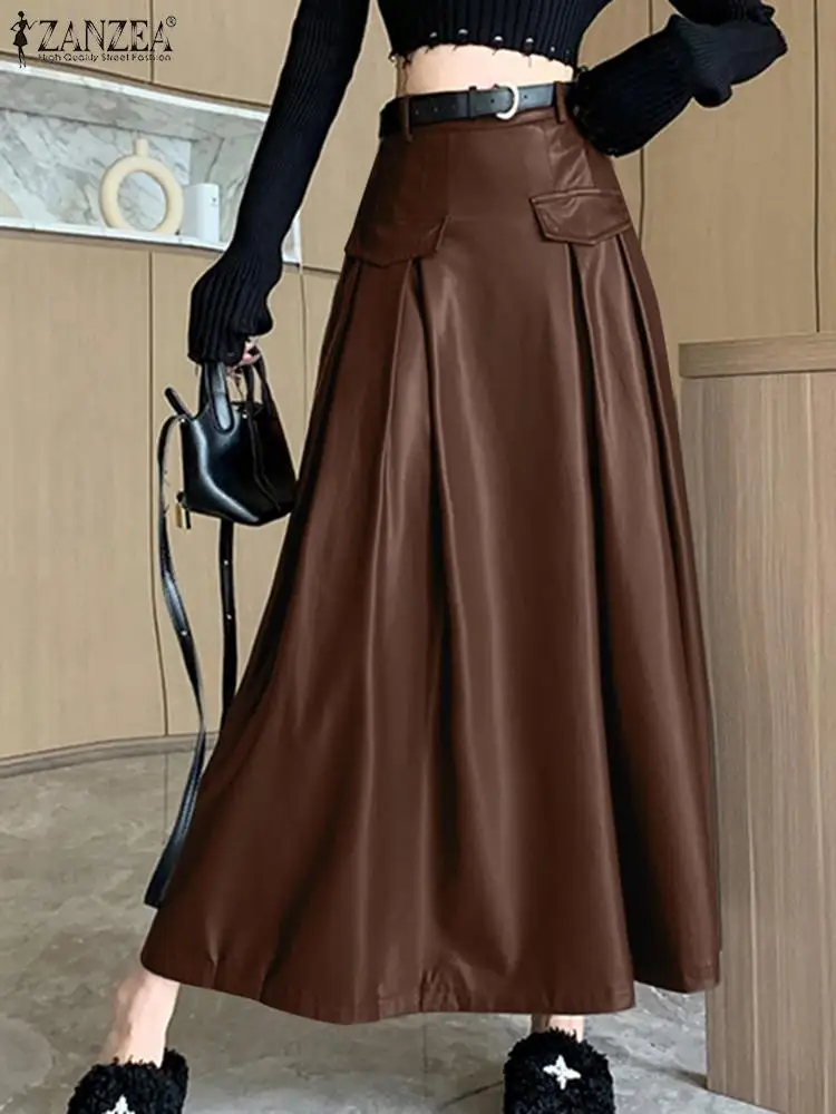 ZANZEA Autumn Vintage OL Work Overskirts Elegant Party Leather Skirts Fashion Ankle Length Dress Woman Casual Zipper Maxi Skirt
ZANZEA Autumn Vintage OL Work Overskirts Elegant Party Leather Skirts Fashion Ankle Length Dress Woman Casual Zipper Maxi Skirt