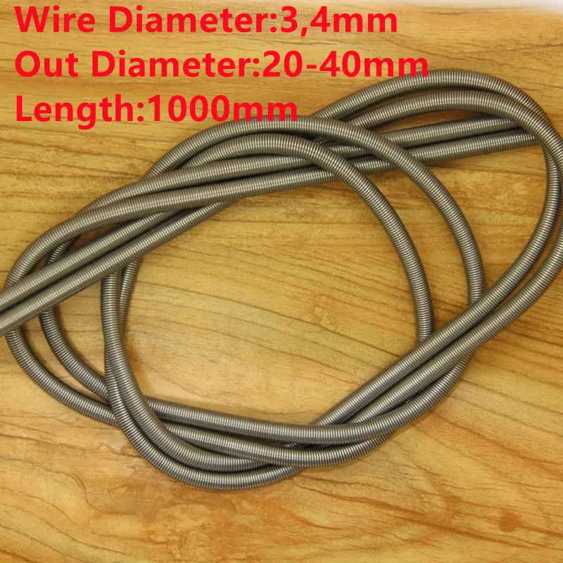 1PCS Custom Big Compression Coil Spring Long Extension Spring,3/4mm Wire Dia* 20/22/25/30/32/35/40mm Out Diamter*1000mm Length
1PCS Custom Big Compression Coil Spring Long Extension Spring,3/4mm Wire Dia* 20/22/25/30/32/35/40mm Out Diamter*1000mm Length