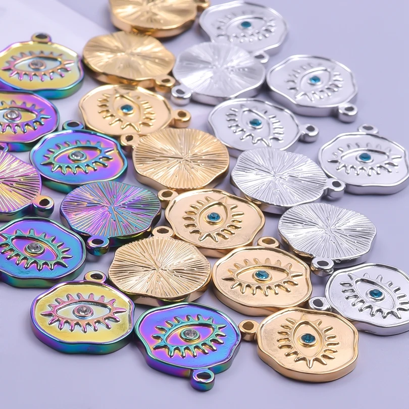 3-6Pcs Fashion Rhinestone Demon Evil Eye Charms Irregular Round Crystal Pendant For Jewelry Making DIY Necklace Bracelet Jewelry
3-6Pcs Fashion Rhinestone Demon Evil Eye Charms Irregular Round Crystal Pendant For Jewelry Making DIY Necklace Bracelet Jewelry
