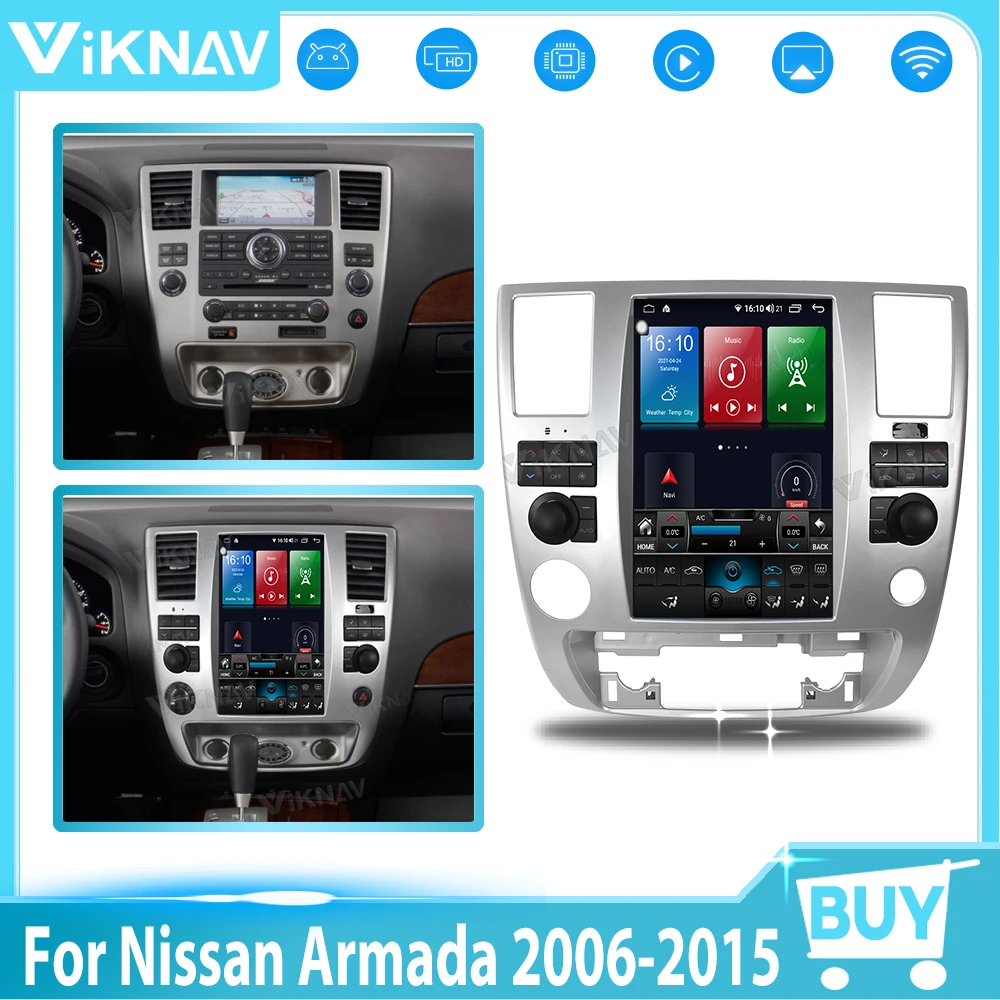 Vertical Screen Car Radio For Nissan Armada 2006-2015 Android Auto Carplay GPS Navigation Multimedia player Head Unit 128GB
Vertical Screen Car Radio For Nissan Armada 2006-2015 Android Auto Carplay GPS Navigation Multimedia player Head Unit 128GB