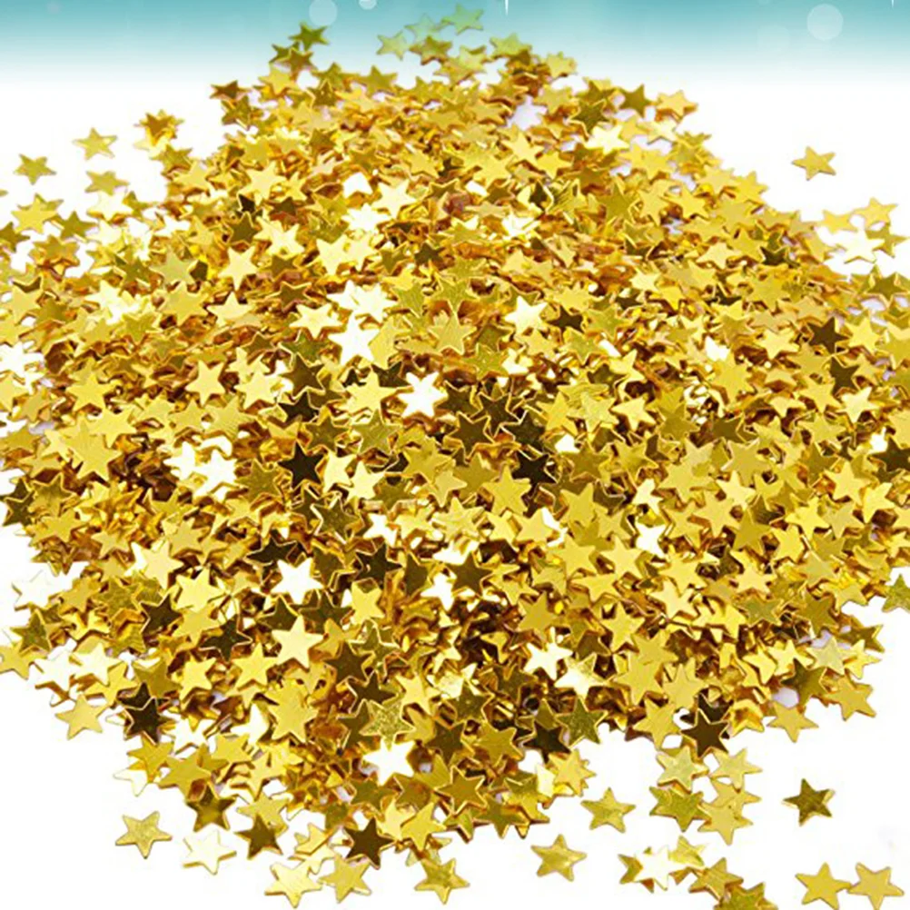 6000 Pcs Golden Star Confetti Metallic Foil Stars Glitter Laser Pentagram Table 
6000 Pcs Golden Star Confetti Metallic Foil Stars Glitter Laser Pentagram Table