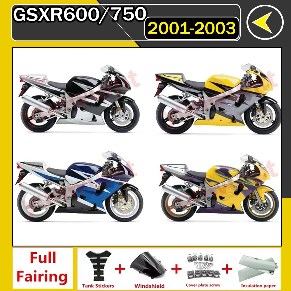 Motorcycle Whole Fairing kit fit for GSXR600 750 01 02 03 GSXR 600 GSX-R750 K1 2003 2001 2002 full Fairings set blue
Motorcycle Whole Fairing kit fit for GSXR600 750 01 02 03 GSXR 600 GSX-R750 K1 2003 2001 2002 full Fairings set blue