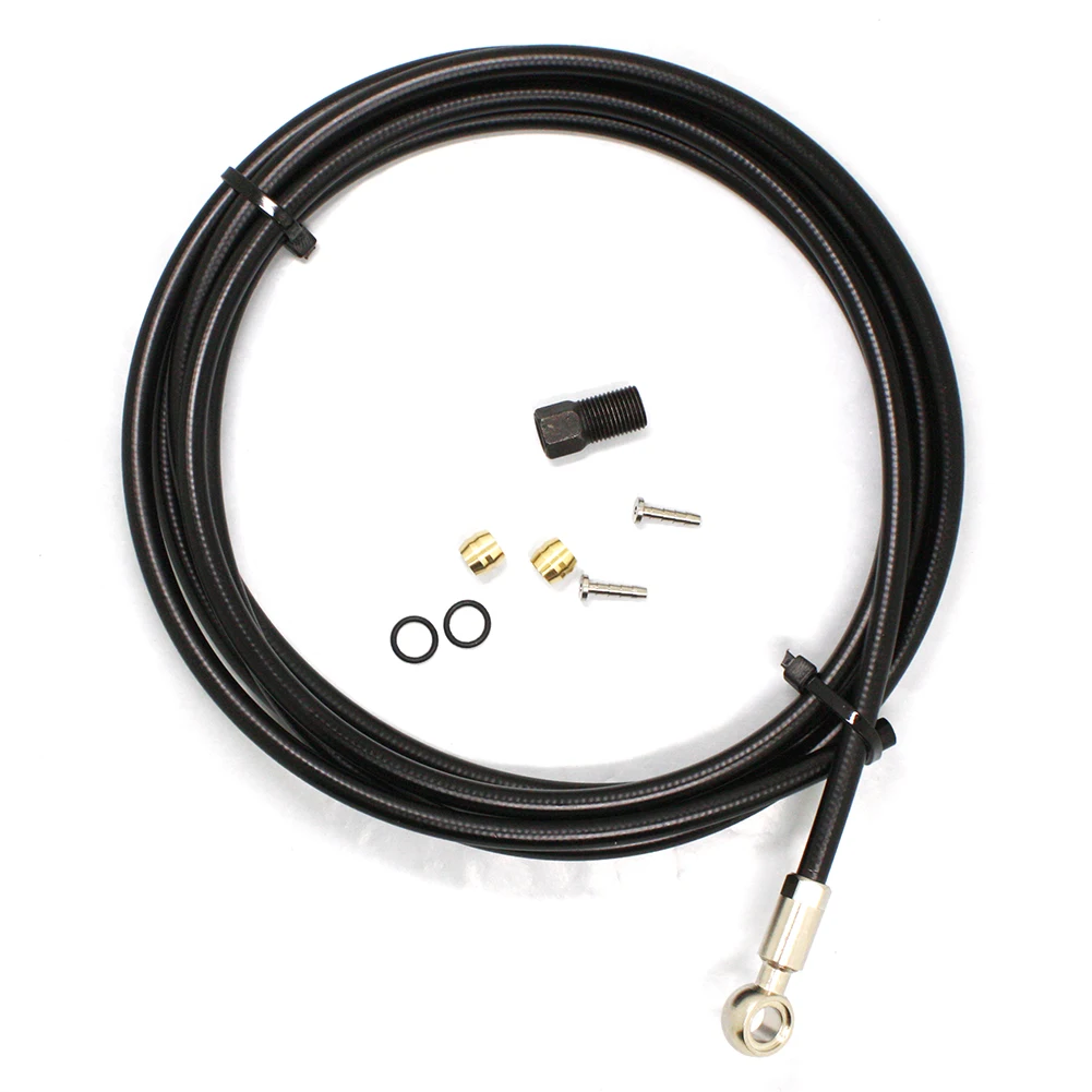 Bike 2m Brake Hose Kit Line Pipe 2x Sealing Rings Accessories Bicycle Black 2x Oil Needles Hydraulic Metal+Rubber
Bike 2m Brake Hose Kit Line Pipe 2x Sealing Rings Accessories Bicycle Black 2x Oil Needles Hydraulic Metal+Rubber