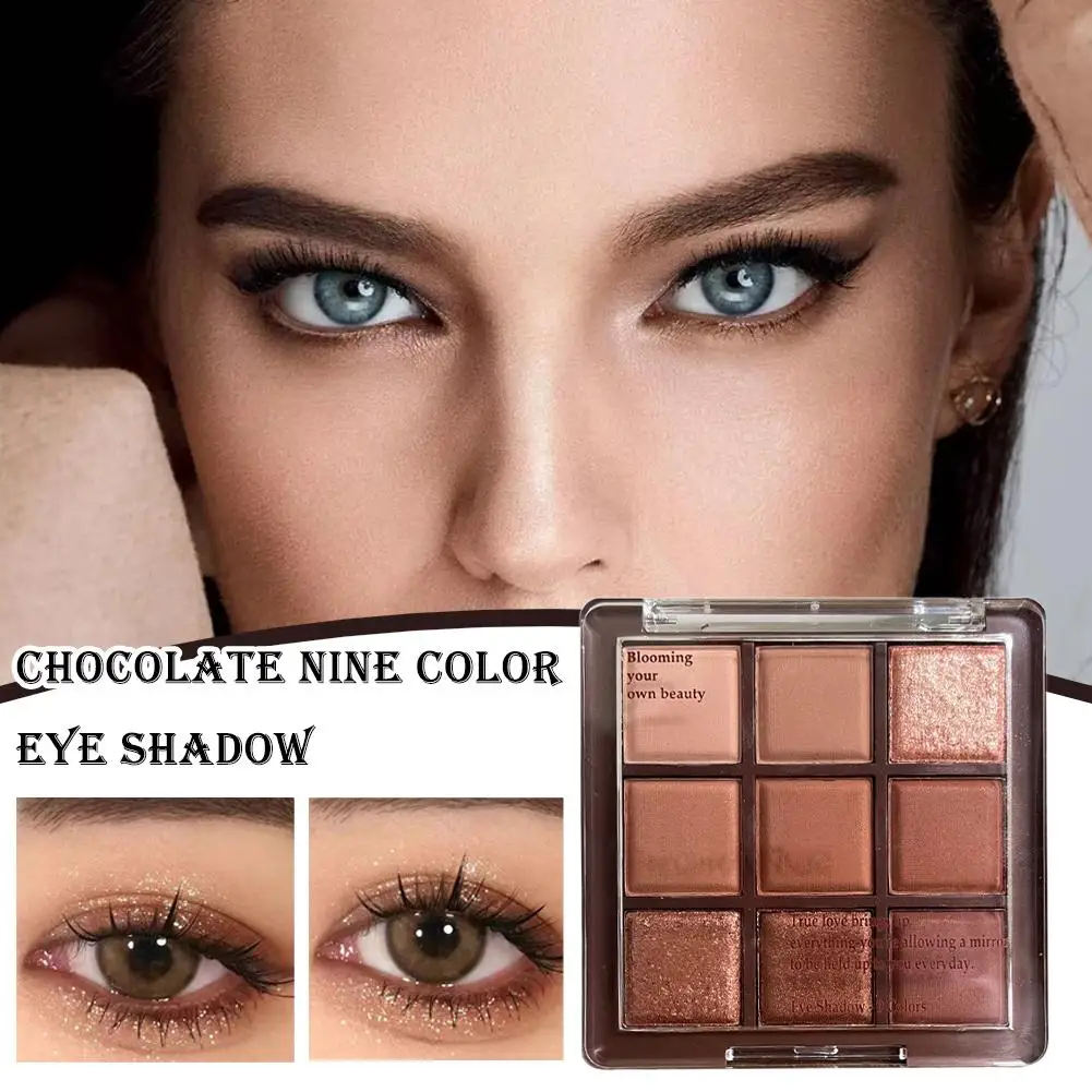 Chocolate Nine Color Eye Shadow Earth Color Glitter Plate Color Makeup Coffee Eye Shadow Eye Shadow Shiny Eye E5Y5
Chocolate Nine Color Eye Shadow Earth Color Glitter Plate Color Makeup Coffee Eye Shadow Eye Shadow Shiny Eye E5Y5