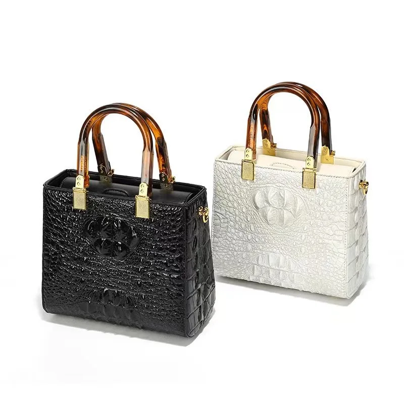 New crocodile pattern high-end bamboo joint tote bag versatile genuine leather women's bag
New crocodile pattern high-end bamboo joint tote bag versatile genuine leather women's bag