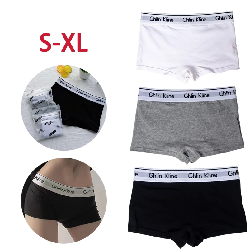 

Unisex Boxer underwear women couple sports shorts cotton 100% yoga panty for female Underpants