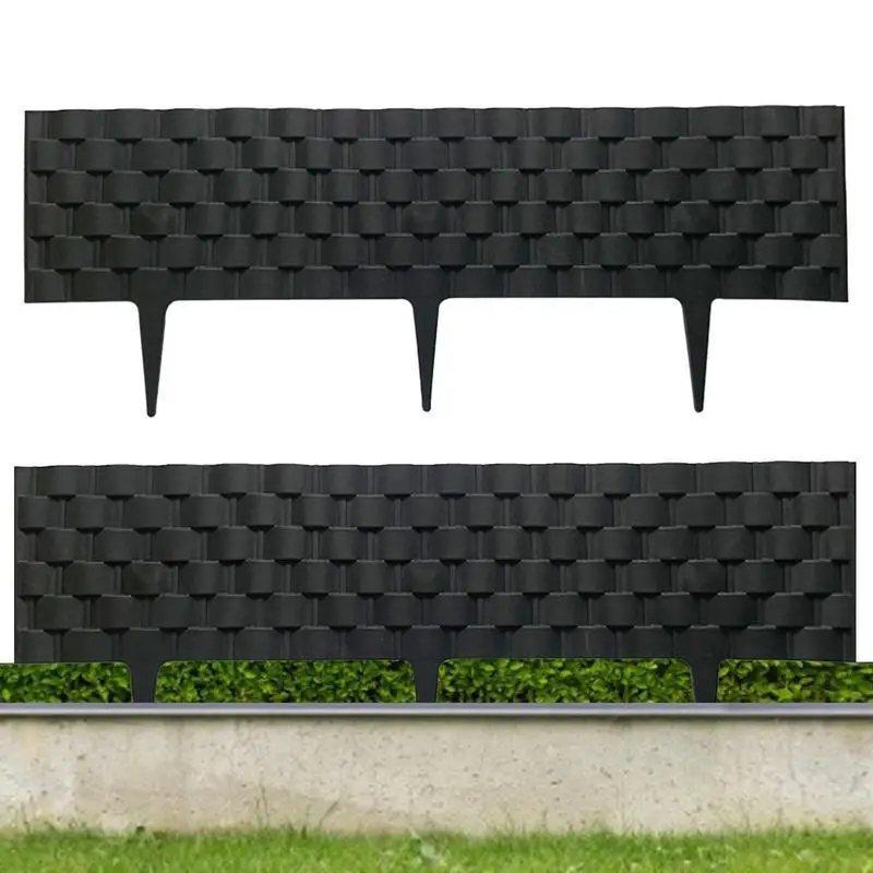 

2PCS Decorative Garden Wedding Fencing Rattan Effect Edging Splicable And Removable Non-toxic Plastic Small Garden Fence Hot New