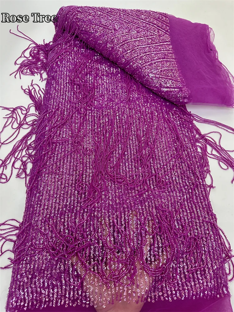 African Lace Fabric 2024 High Quality Purple Luxury Beaded French Heavy Embroidery Sequins Nigerian Net Lace Fabrics For Wedding
African Lace Fabric 2024 High Quality Purple Luxury Beaded French Heavy Embroidery Sequins Nigerian Net Lace Fabrics For Wedding