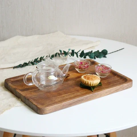 

Steak Board Baking Pan Cutting Board Kitchen Utensils Wood Color Pizza Bread Pastry Tray Pizza Board Solid Wood Dinner Plate
