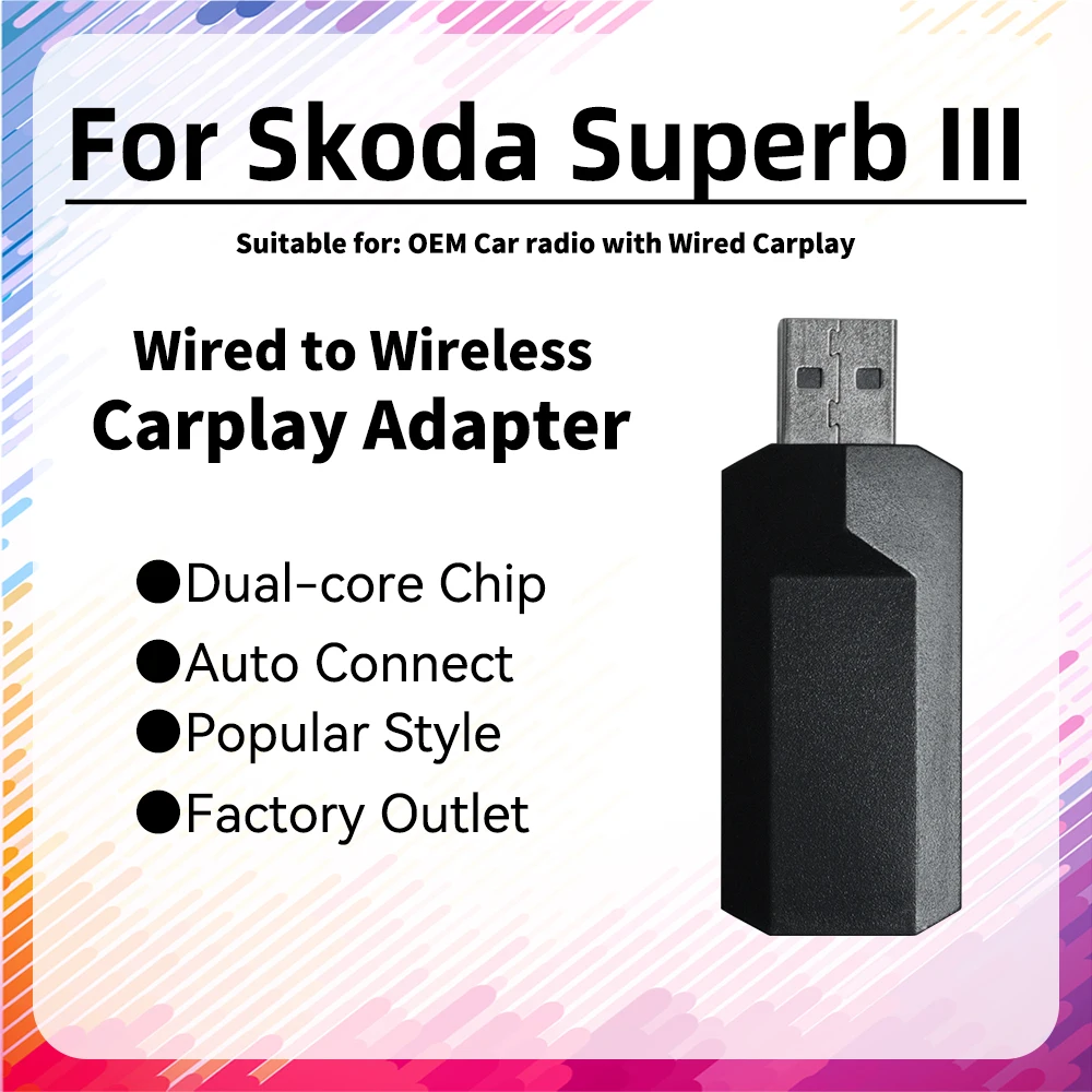 Mini Smart AI Box for Skoda Superb III Apple Carplay Adapter Plug and Play USB Dongle Car OEM Wired Car Play To Wireless Carplay
Mini Smart AI Box for Skoda Superb III Apple Carplay Adapter Plug and Play USB Dongle Car OEM Wired Car Play To Wireless Carplay