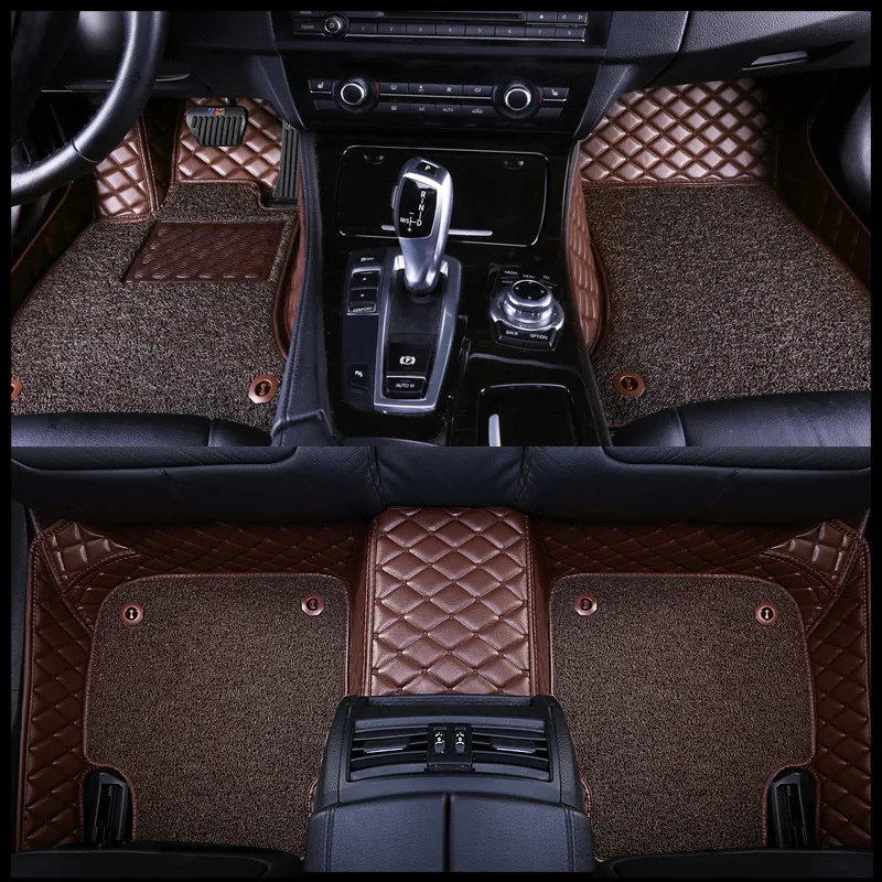 

Custom diamond Leather Car Mats for Chrysler All Medels 300c 300 300m Aspen Cirrus Daytona Automobile Carpet Cover Car-Styling