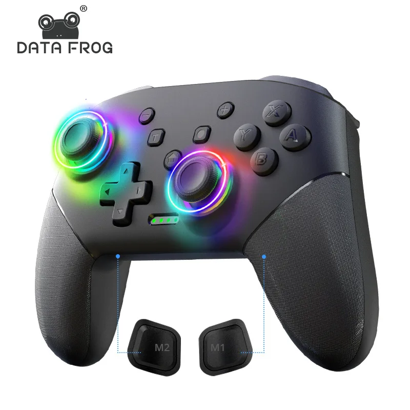 Wireless Controller Bluetooth Gamepad For Nintendo Switch / OLED / Lite PC Game Controller With 8-color RGB Joystick New
Wireless Controller Bluetooth Gamepad For Nintendo Switch / OLED / Lite PC Game Controller With 8-color RGB Joystick New