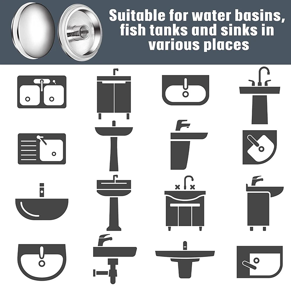 1pc Sink Plug Waste Plug 38mm Basin Plug Sink Drainer Strainer Stopper Filter Brass Chrome Click Clack Easy Pop-Up
1pc Sink Plug Waste Plug 38mm Basin Plug Sink Drainer Strainer Stopper Filter Brass Chrome Click Clack Easy Pop-Up