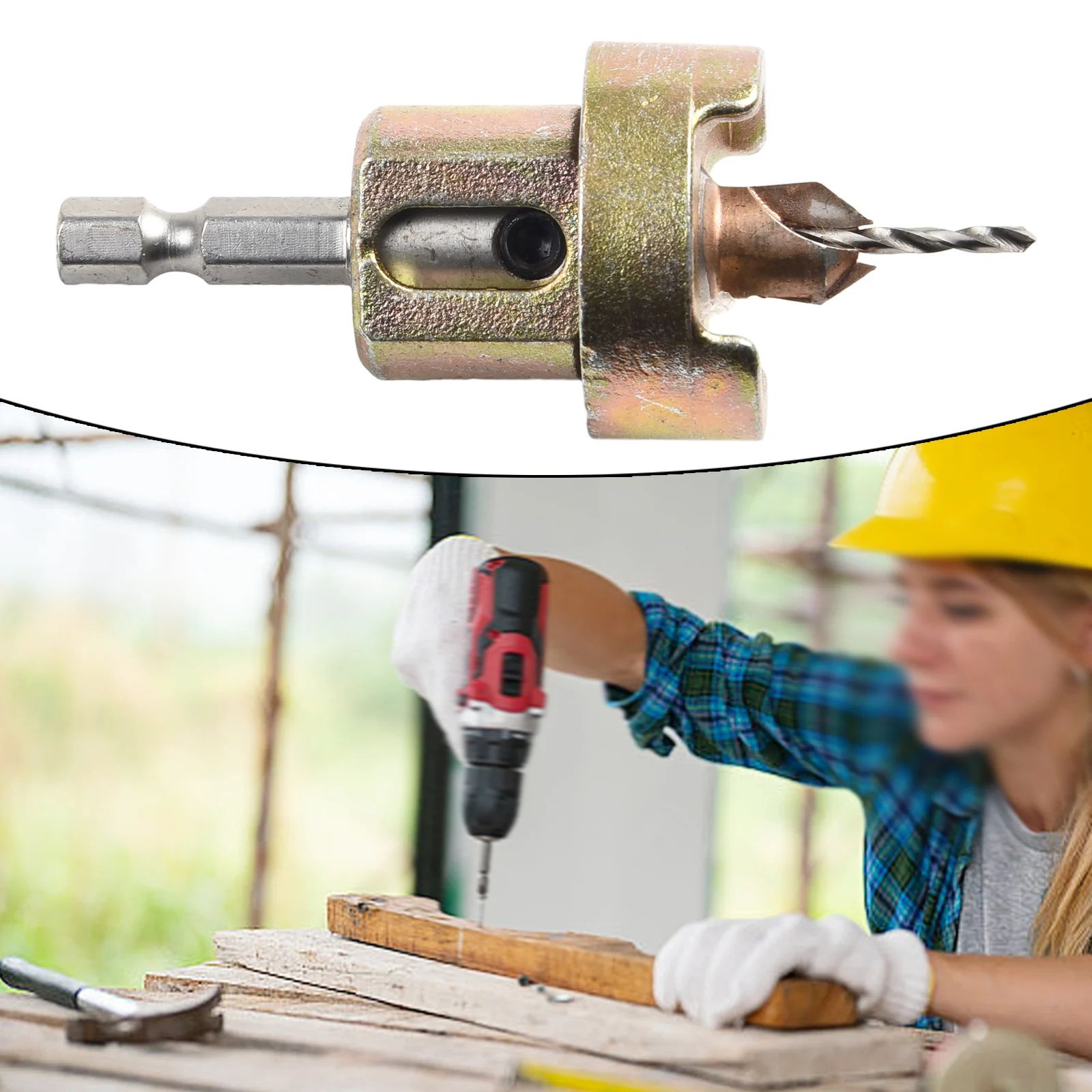 Woodworking Countersink Drill 1 Pc Adjustable Depth Alloy+45# Carbon Steel Carbide For Wood Board Openings Hex Shank
Woodworking Countersink Drill 1 Pc Adjustable Depth Alloy+45# Carbon Steel Carbide For Wood Board Openings Hex Shank