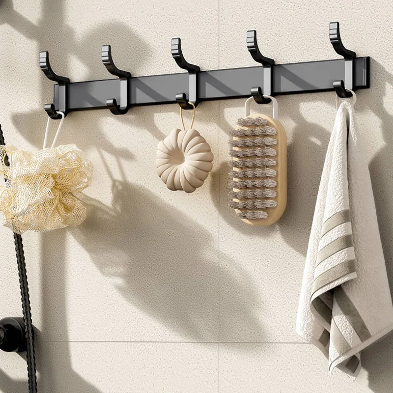 Multifunctional Aluminum Robe Hook Wall Mounted Rack Wall Clothes Storage Coat Hat Rack Kitchen Bathroom Organizer
Multifunctional Aluminum Robe Hook Wall Mounted Rack Wall Clothes Storage Coat Hat Rack Kitchen Bathroom Organizer