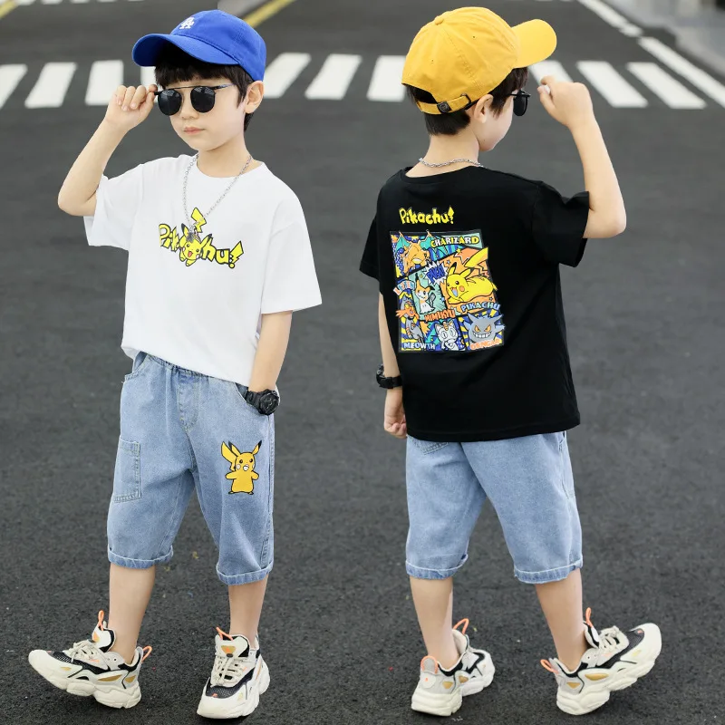 2022 Summer Boys Sport Suit Teen Fashion Clothes Children Korean Two Piece Short-Sleeved T-Shirt + Shorts 2pcs Sets Kids Outfits
2022 Summer Boys Sport Suit Teen Fashion Clothes Children Korean Two Piece Short-Sleeved T-Shirt + Shorts 2pcs Sets Kids Outfits