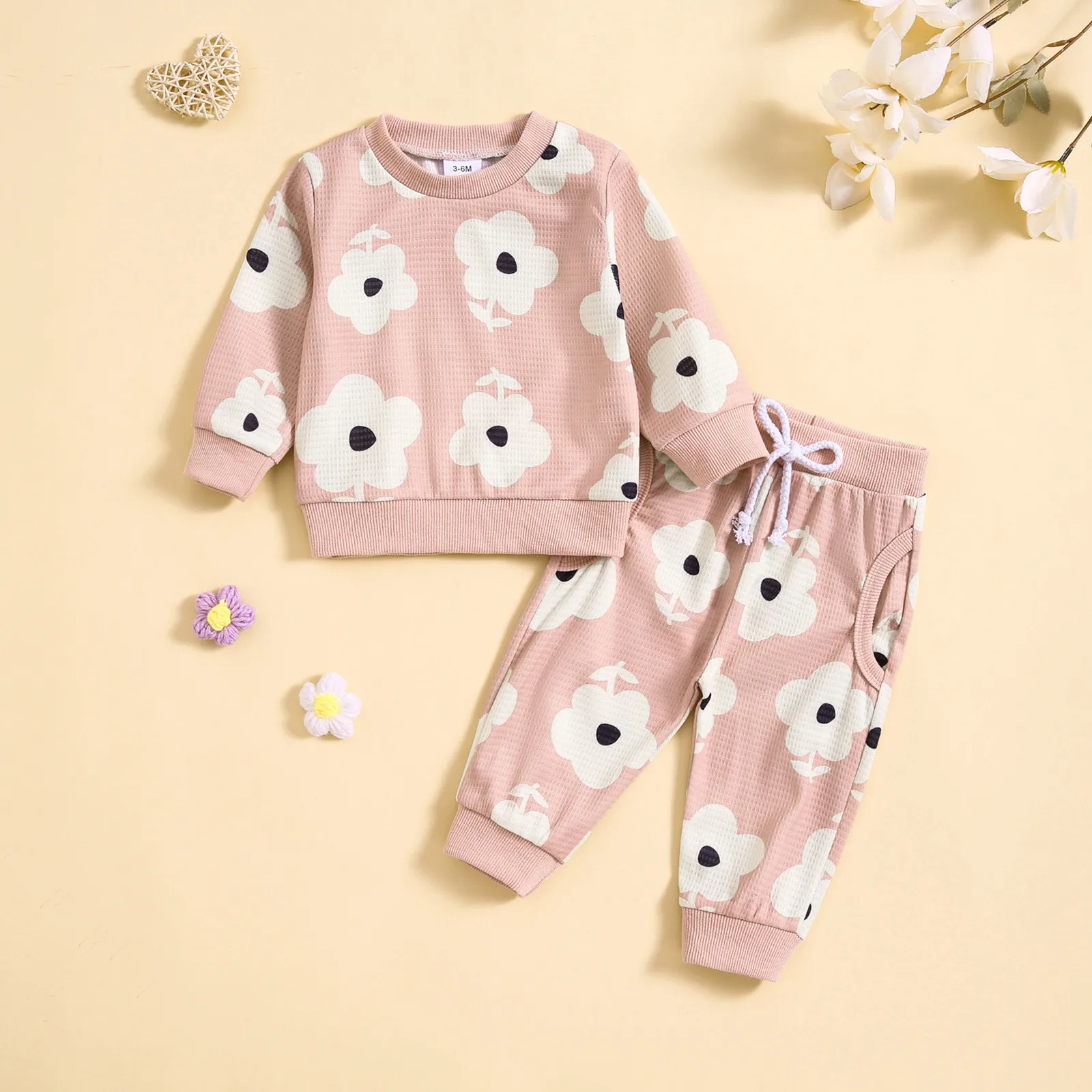 Infant Newborn Baby Girl 2Pcs Autumn Winter Clothes Set Flower Print Long Sleeve Crewneck Tops Pants Outfits For Baby 0 to 24M
Infant Newborn Baby Girl 2Pcs Autumn Winter Clothes Set Flower Print Long Sleeve Crewneck Tops Pants Outfits For Baby 0 to 24M