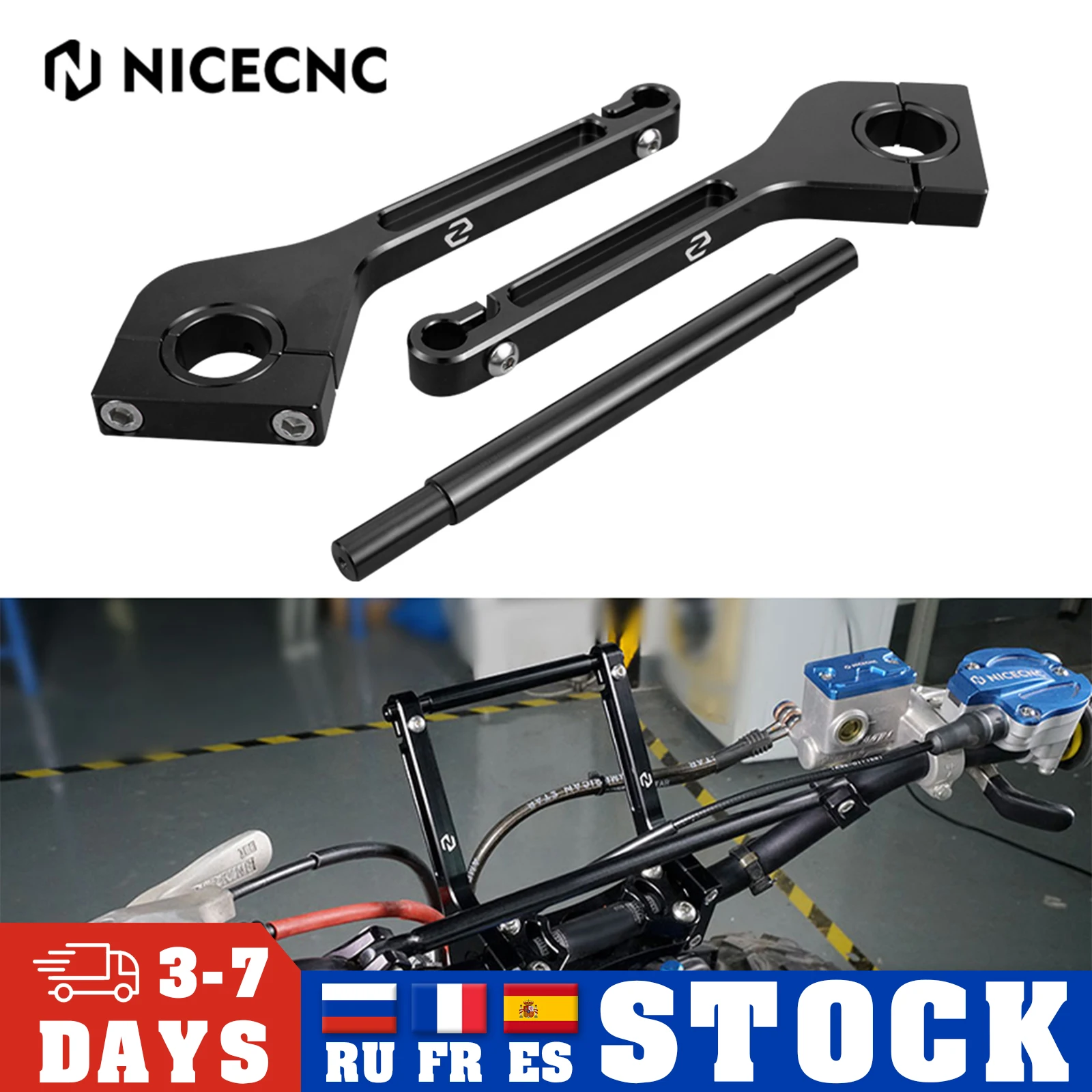 CNC Motorcycle Handlebar Extension Bracket Holder Support For Suzuki RMZ RMZ RMX DRZ 250 400 450 Yamaha YZ YZF WRF 125 250 450
CNC Motorcycle Handlebar Extension Bracket Holder Support For Suzuki RMZ RMZ RMX DRZ 250 400 450 Yamaha YZ YZF WRF 125 250 450