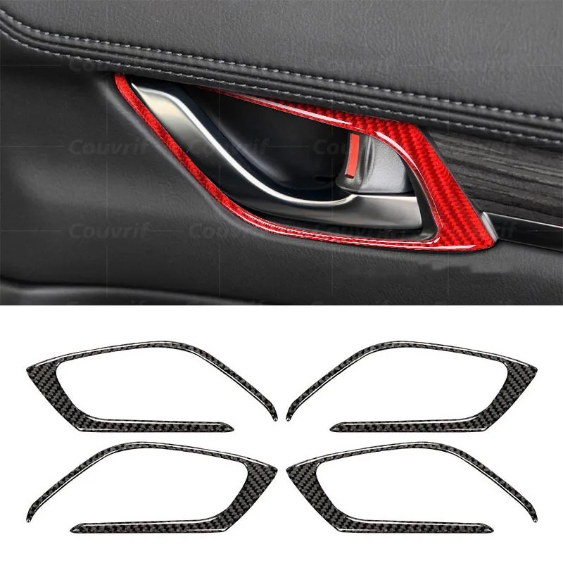 Carbon Fiber Cover Car Interior Panel Door Handle Covers Trim Door Bowl Lock Stickers Handle For Mazda CX-5 KF CX5 Accessories
Carbon Fiber Cover Car Interior Panel Door Handle Covers Trim Door Bowl Lock Stickers Handle For Mazda CX-5 KF CX5 Accessories