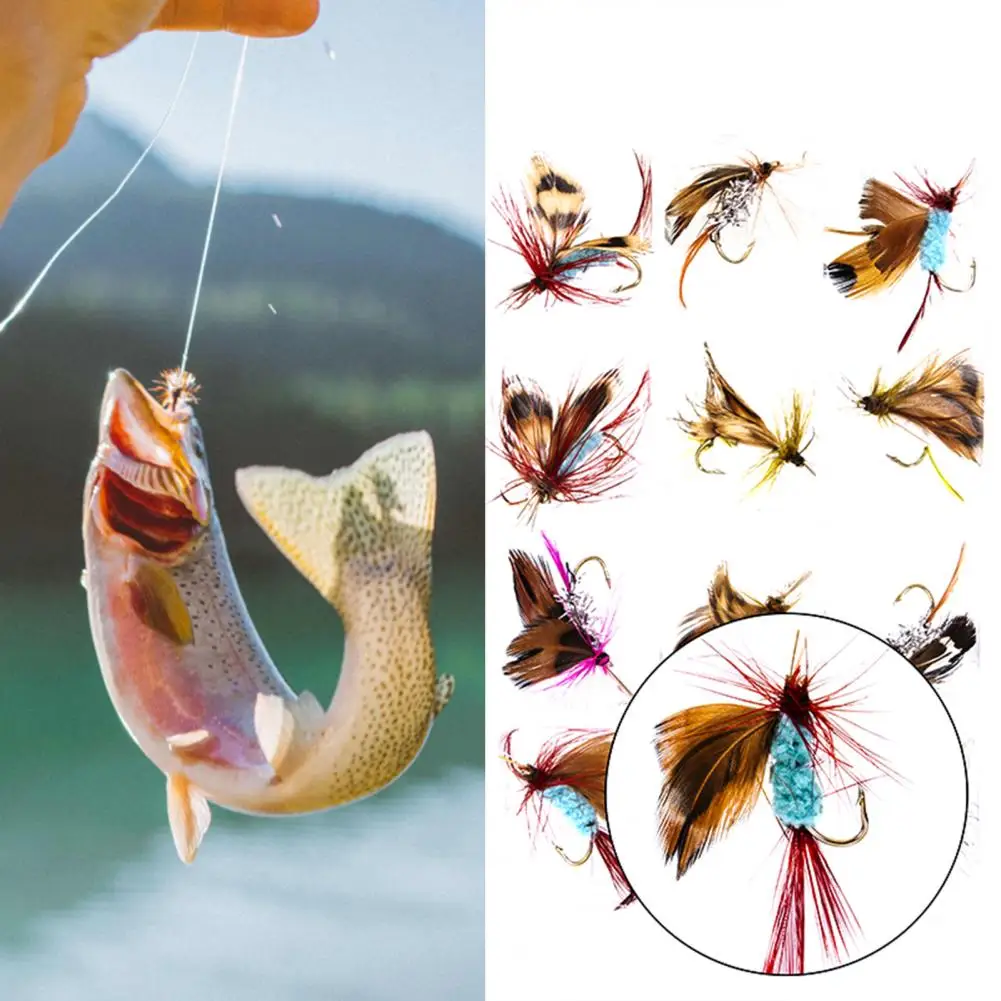 12Pcs/Set Fly Hook Stimulated Portable Nylon Simulation Moths Fly Fishing Swim Bait for Rivers
12Pcs/Set Fly Hook Stimulated Portable Nylon Simulation Moths Fly Fishing Swim Bait for Rivers