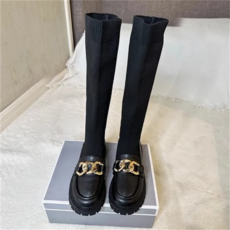 New Girls High Boots Fashion Princess Sock Boots Autumn Winter Children Dance Performance Leather Shoes Kids Baby Flats 2A
New Girls High Boots Fashion Princess Sock Boots Autumn Winter Children Dance Performance Leather Shoes Kids Baby Flats 2A
