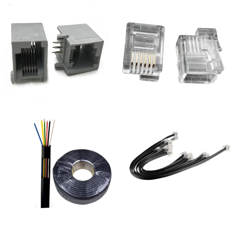 

NXT EV3 RJ11 RJ12 Crystal Head 6P6C Right Tilt Cable Motor 45560 45544 Ultrasonic Color Sensor Interface Building Block Parts