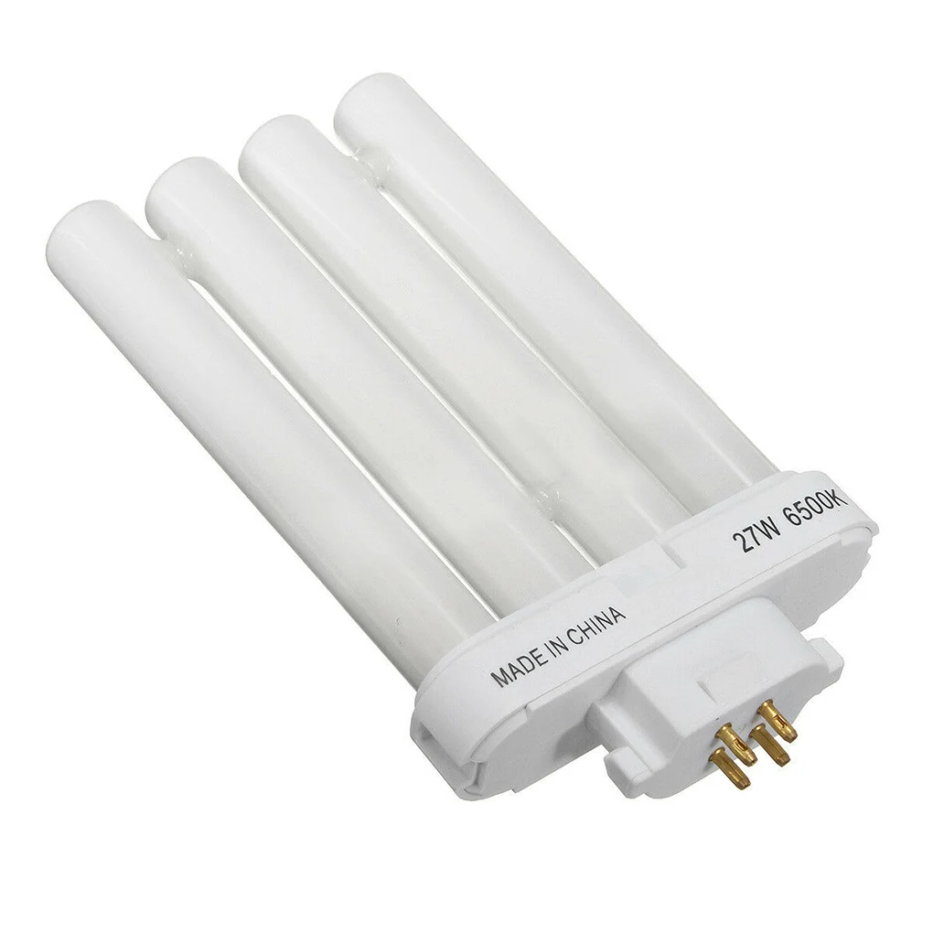 

220V 4-pin Quad Tube Compact Fluorescent Light Bulb Lamps Eye-protection Reading Working Lighting Office Dormitory