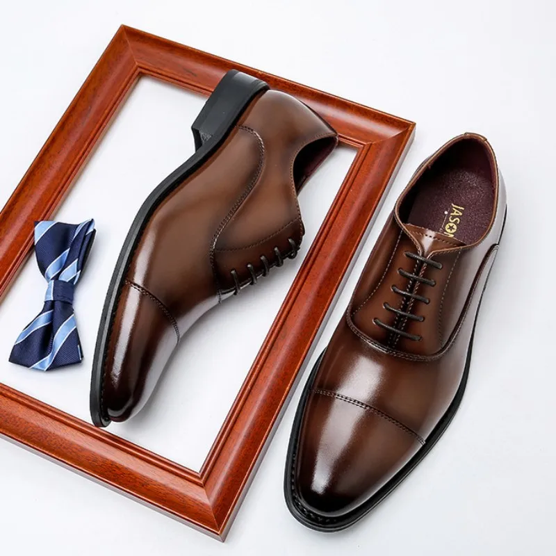 Cheap Men's Dress Shoes Handmade Quality Pu Leather Comfortable British Trend Designer Autumn Black Wedding Business Shoes Man
Cheap Men's Dress Shoes Handmade Quality Pu Leather Comfortable British Trend Designer Autumn Black Wedding Business Shoes Man