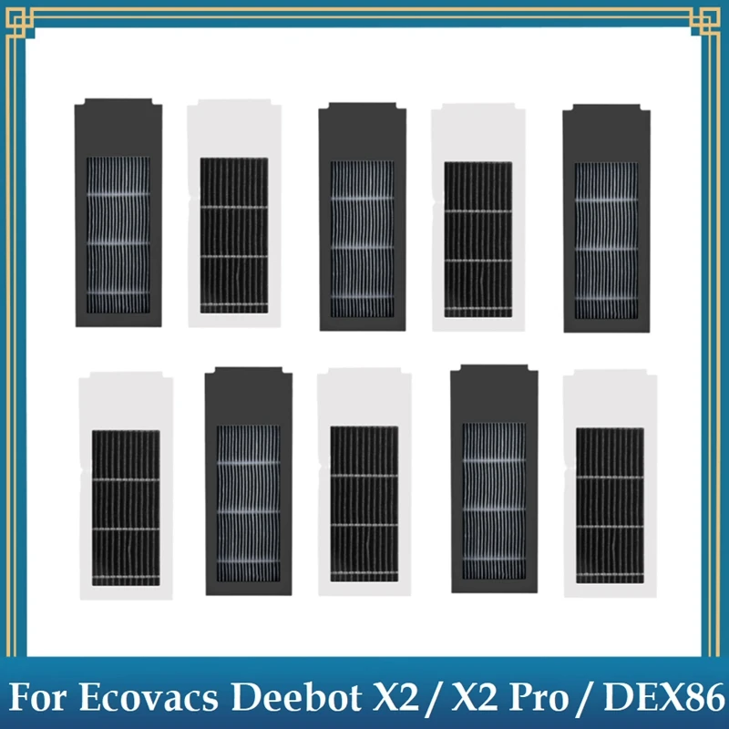 10PCS Replacement Parts For Ecovacs Deebot X2 / X2 Pro / DEX86 Robot Vacuum Cleaner Accessories HEPA Filter
10PCS Replacement Parts For Ecovacs Deebot X2 / X2 Pro / DEX86 Robot Vacuum Cleaner Accessories HEPA Filter
