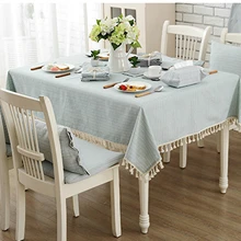 Polyester Tablecloths, Waterproof Table Covers Stripe Tassel Blue Dining Table Coffee Table Deco
Polyester Tablecloths, Waterproof Table Covers Stripe Tassel Blue Dining Table Coffee Table Deco