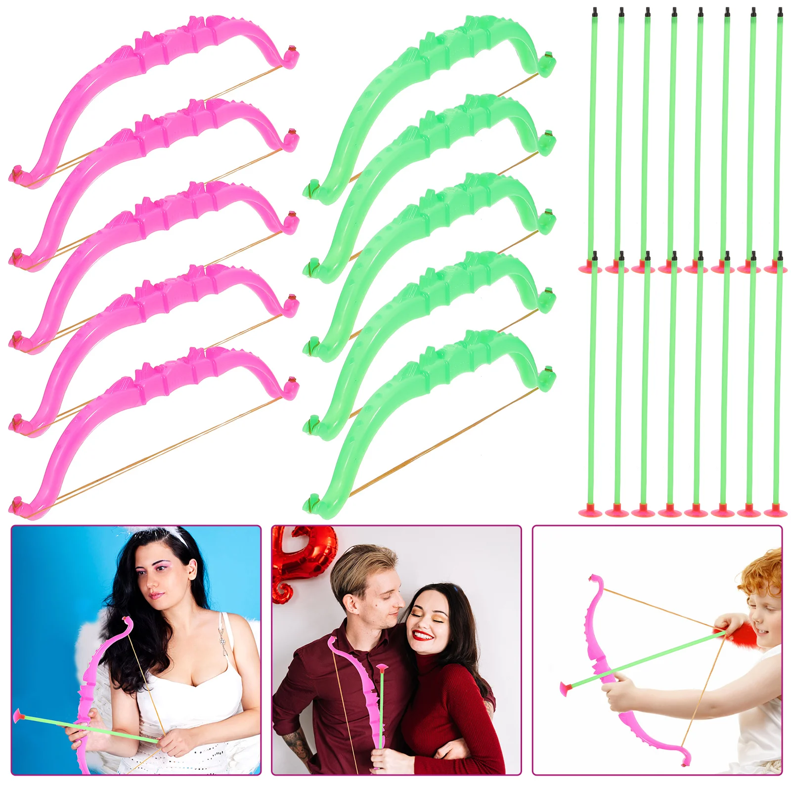 Kids Archery Toy Bow Suction Cup Arrows Toy Birthday Gift Cupid'S Arrow Valentine'S Day Party Costume Prom Costume Props
Kids Archery Toy Bow Suction Cup Arrows Toy Birthday Gift Cupid'S Arrow Valentine'S Day Party Costume Prom Costume Props