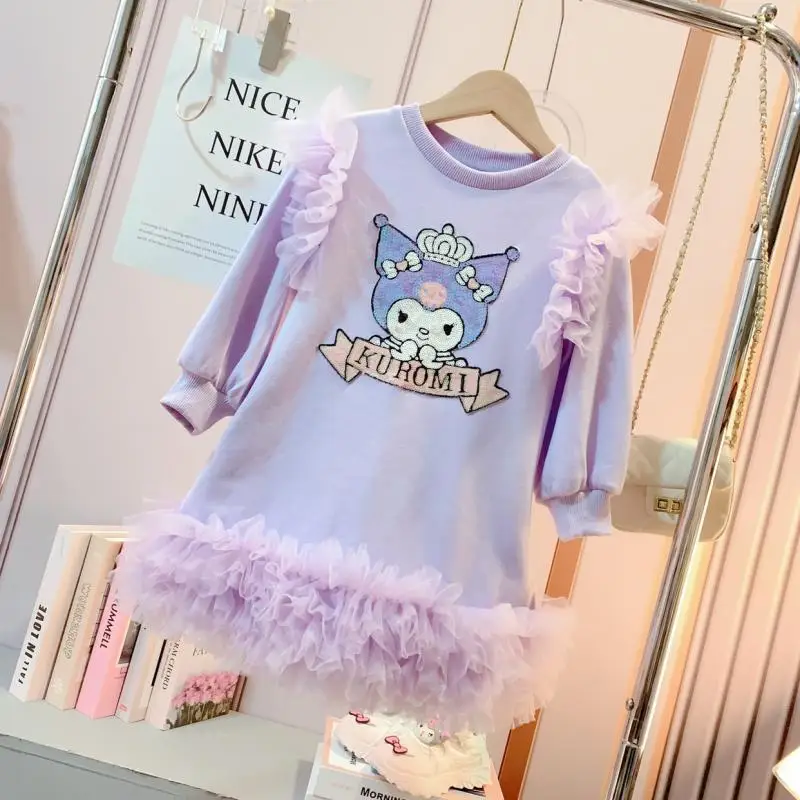 Autumn Winter Sanrio Kuromi Kawaii Anime Fashionable Long Sleeve Shirt Dress Girly Heart Children Cute Hoodie Clothes Girls Toys
Autumn Winter Sanrio Kuromi Kawaii Anime Fashionable Long Sleeve Shirt Dress Girly Heart Children Cute Hoodie Clothes Girls Toys