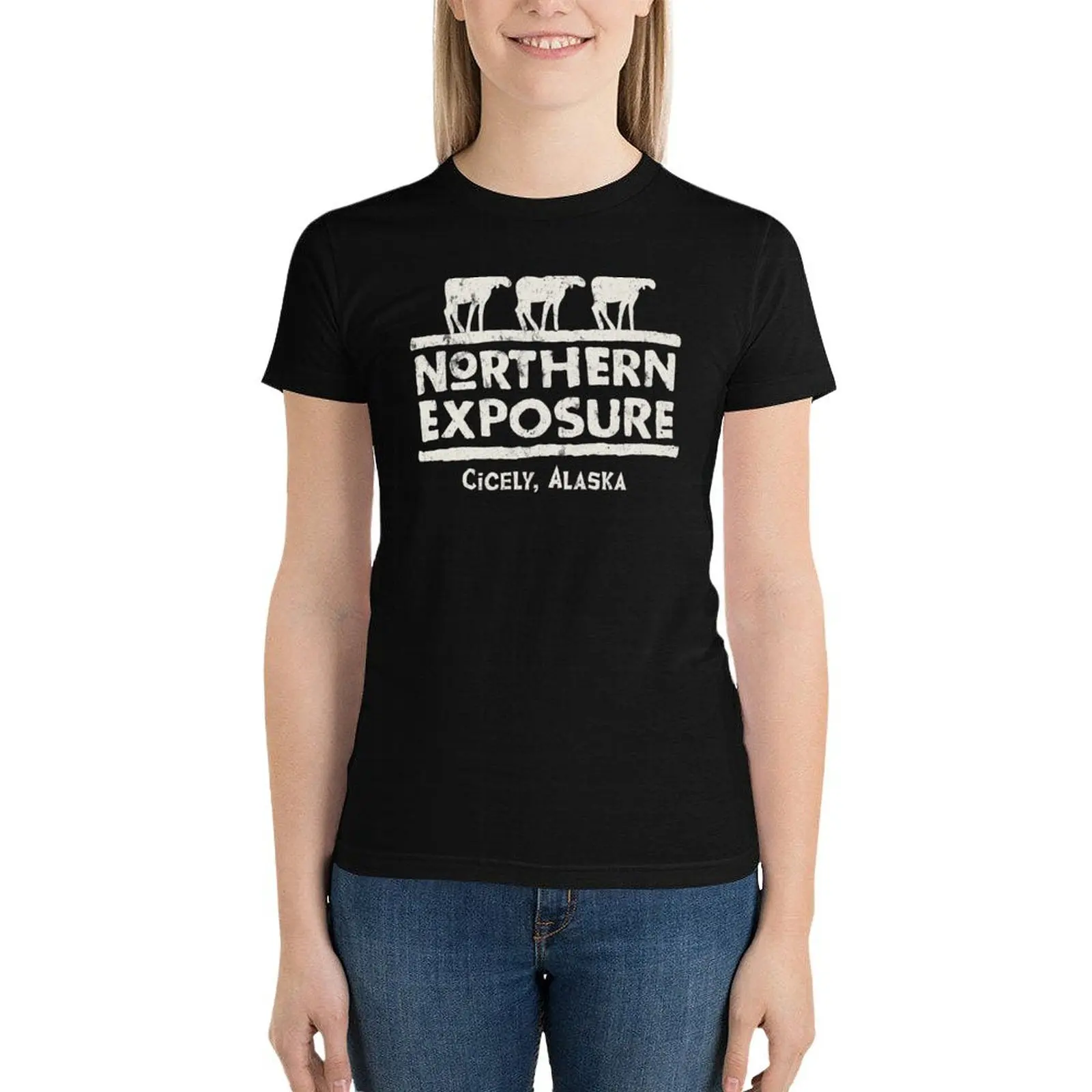 Northern Exposure Logo Worn T-Shirt cute tops shirts graphic tees korean fashion cute t-shirts for Women
Northern Exposure Logo Worn T-Shirt cute tops shirts graphic tees korean fashion cute t-shirts for Women