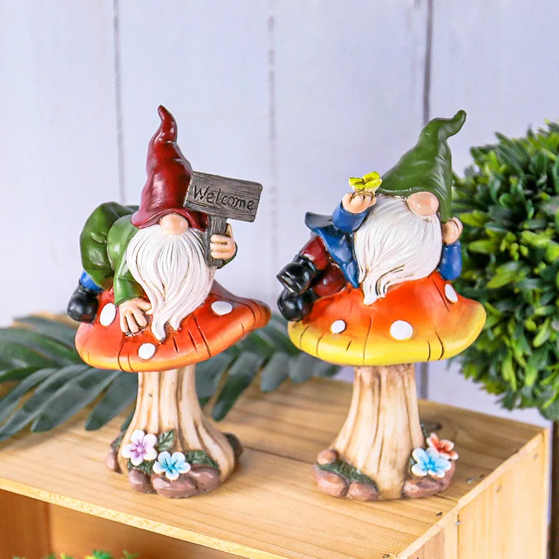 American Garden Elf Mushroom Welcome Card Decorations Garden Dwarf Resin Bonsai Decoration
American Garden Elf Mushroom Welcome Card Decorations Garden Dwarf Resin Bonsai Decoration