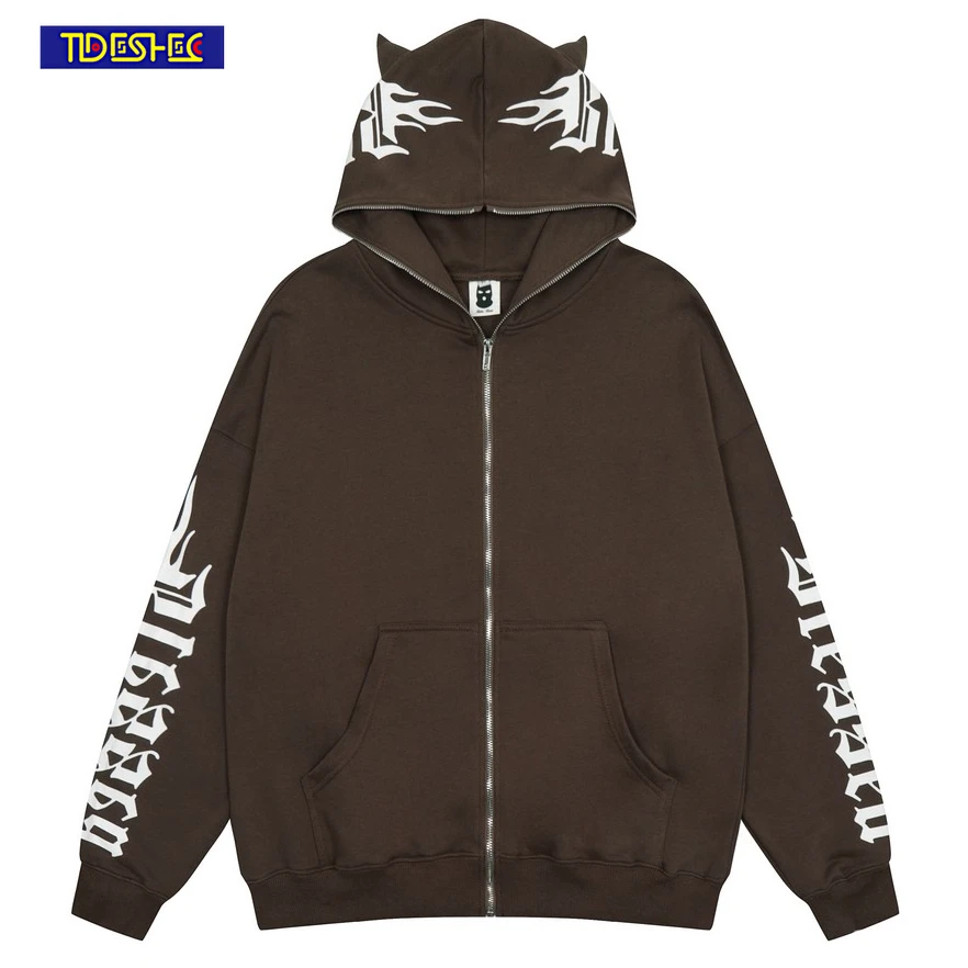 2023 Vintage Harajuku Casual Cotton Sweatshirt Y2K Streetwear Oversized Letter Print Zip Up Hooded Coat Hip Hop Hoodie Jacket
2023 Vintage Harajuku Casual Cotton Sweatshirt Y2K Streetwear Oversized Letter Print Zip Up Hooded Coat Hip Hop Hoodie Jacket