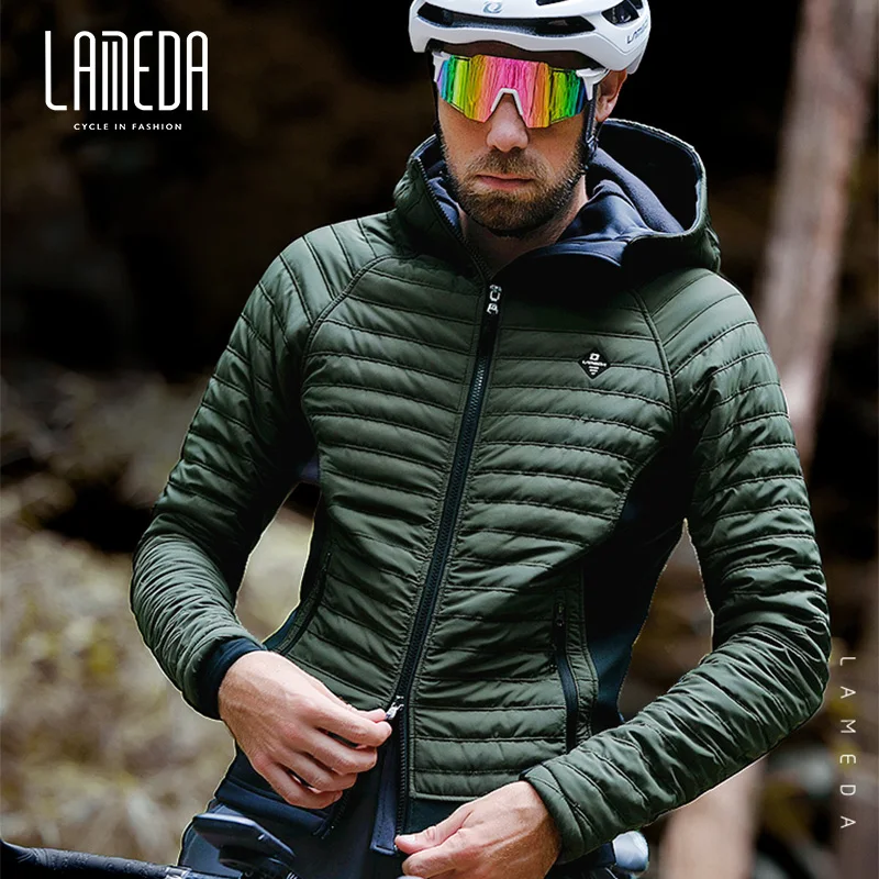 

LAMEDA Winter Cycling Jacket -10℃ Windproof Thermal Cotton Keep Warm Thickened Bicycle Jersey Men's Outdoor Sport Windbreaker