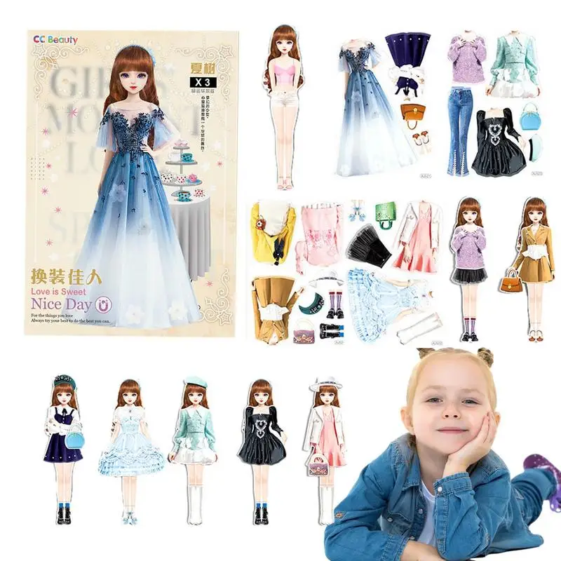 Magnetic Dress Up Dolls Safe And Harmless Princess Dress Up Doll Set Portable Princess Dress Up Paper Doll Easy To Grip Gift For
Magnetic Dress Up Dolls Safe And Harmless Princess Dress Up Doll Set Portable Princess Dress Up Paper Doll Easy To Grip Gift For
