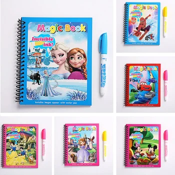 Um Guia Encantador para o Chaveiro Kuromi: Da Nostalgia à Funcionalidade 7 Disney Kids Puzzle Graffiti Painting Book Cartoon Anime Frozen Spiderman Cars Sofia Princes Mickey DIY Magic Watercolor Painting