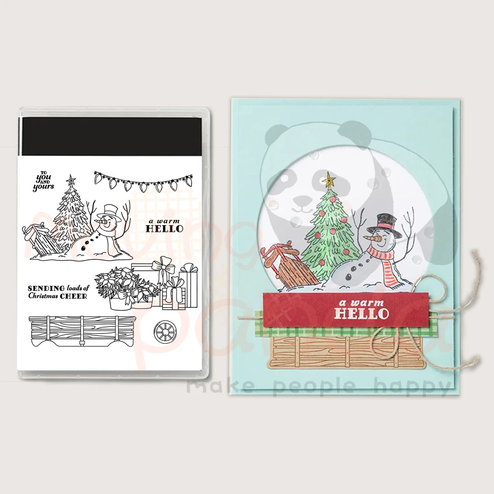 MP977 Filled With Cheer Clear Stamp Cutting Dies Winter Snowman DIY Scrapbooking Supplies Stamps Metal Dies For Card Album Decor
MP977 Filled With Cheer Clear Stamp Cutting Dies Winter Snowman DIY Scrapbooking Supplies Stamps Metal Dies For Card Album Decor
