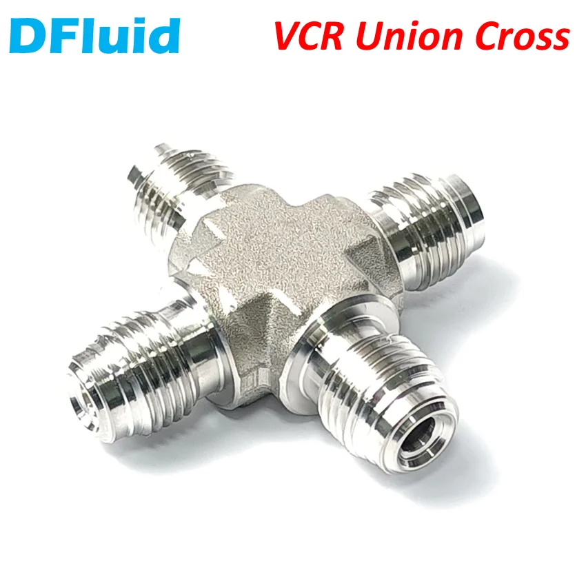 

VCR Fitting Male Union CROSS Stainless Steel 316 Face Seal Fitting UHP Fitting 1/4 3/8 1/2 3/4 inch High Purity replace Swagelok