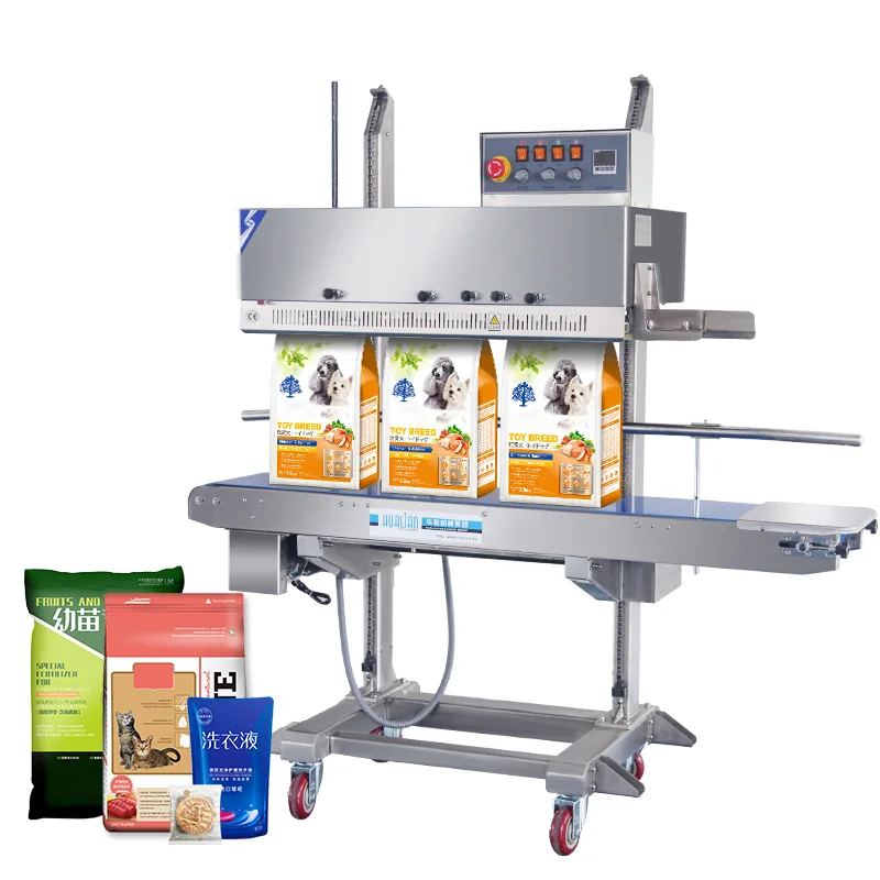 FRM-1120LD HUALIAN Continuous Automatic Vertical Band Sealer Food Packaging Pouch Bag Heat Sealing Machine With Head Adjustable
FRM-1120LD HUALIAN Continuous Automatic Vertical Band Sealer Food Packaging Pouch Bag Heat Sealing Machine With Head Adjustable