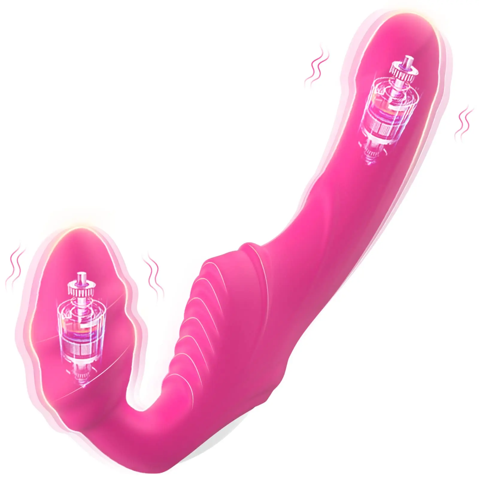 

G-Spot Vibrator Sex Toys for Women - 2 in 1 Vibrators Dildo Rose Vibrating Toys Dildos Adult Toy with 9 Vibration Modes, Sex To